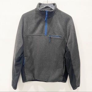 J. Crew Nordic Half-Zip Polartec Pullover Sweater Grey Medium